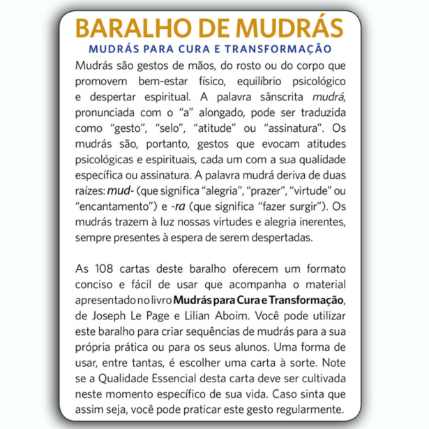 Baralho de Mudrás - Imagem 8